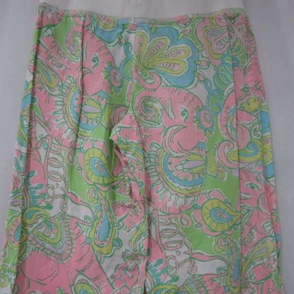 Lilly Pulitzer S The Beach Pants Chin Chin Linen - Picture 7 of 8